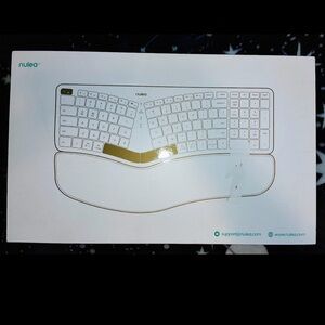 Nulea Wireless Ergonomic Keyboard, Split Keyboard with Wrist Rest - Grey